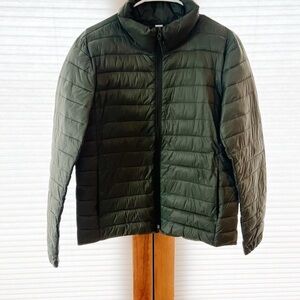 Old Navy Men's Olive Puffer Jacket